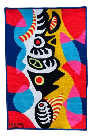 Modernist Textile Wall Hanging by Kennedy Bahia, Brazil / Scandinavia, 1960s