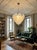 Vintage Opal Leaf Chandelier in Murano Opal Glass, 1980 For Sale - Image 9 of 13