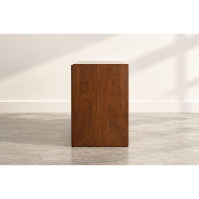 Mid 20th Century t.h. Robsjohn-Gibbings Thin-Line Walnut Dresser, C. 1950s For Sale - Image 5 of 11