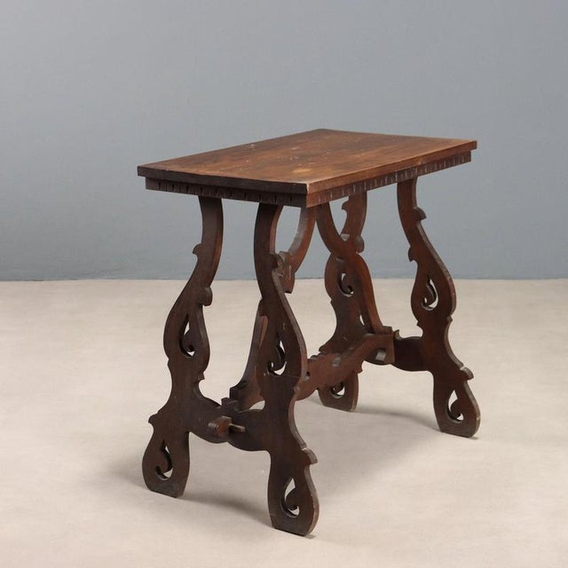 Italian Walnut Coffee Table For Sale - Image 9 of 10