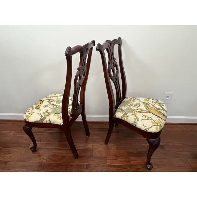 Wood Late 20th Century Set of 10 Chippendale Style Dining Chairs by Century Furniture Company For Sale - Image 7 of 12
