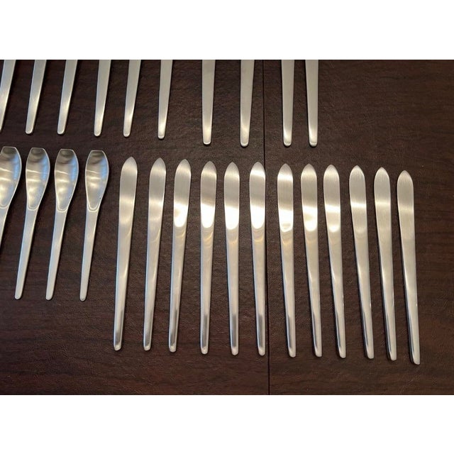 Cutipol Vario Brushed Stainless Steel 18/10 Flatware Set, Service for 12 Rare - 64 Pieces For Sale - Image 6 of 10
