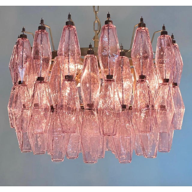 Metal Murano Glass Chandelier, 1990s For Sale - Image 7 of 12