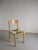 Beige Vintage Ladder Back Woven Seat Chair, 1960s For Sale - Image 8 of 8