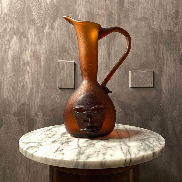 20th Century Italian Art Glass Face Vase For Sale - Image 4 of 18