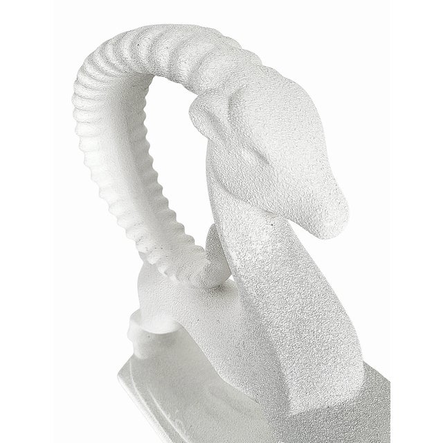 Off-white Mid 20th Century Art Deco Style Leaping Gazelle Sculpture by Royal Haeger For Sale - Image 8 of 11