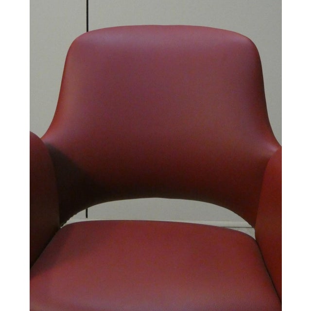 Metal Vintage Vinyl Swivel Chairs, 1960s, Set of 2 For Sale - Image 7 of 15