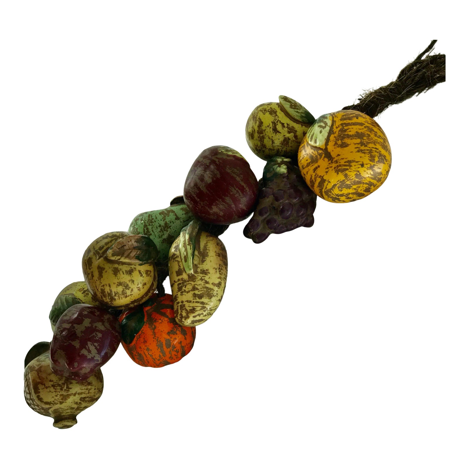 Italian Terra Cotta Fruit and Vegetable Wall Hanging Balangadon Chairish