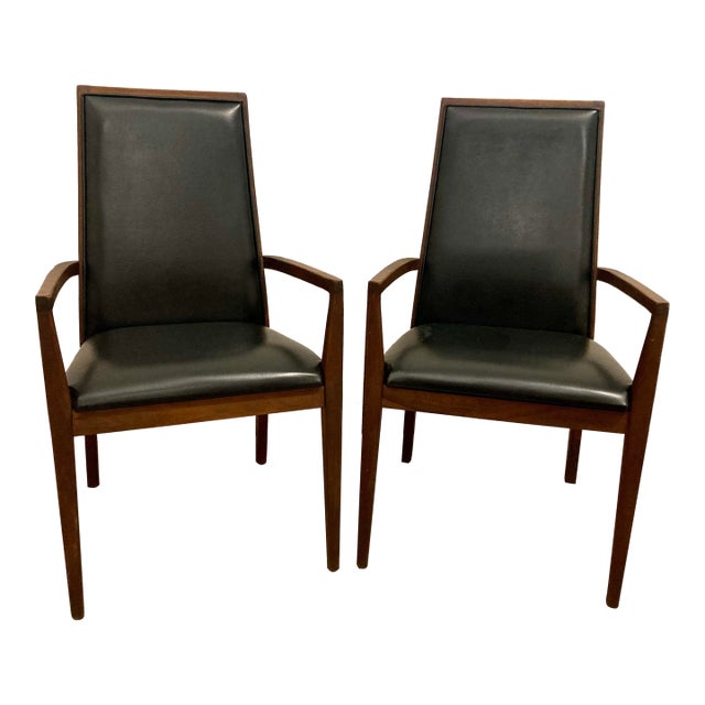Mid 20th Century Modern "B Collection" Arm Chairs by Arthur Umanoff for Dillingham - a Pair For Sale