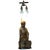 Chinese Carved Rootwood Table Lamp with Statue of Buddha, 1780-1800 For Sale