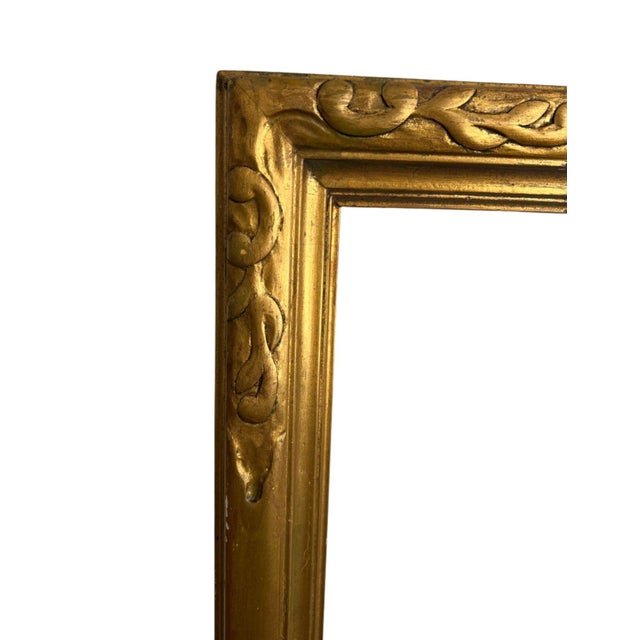 Vintage, Large Giltwood Art Nouveau Frame For Sale In Los Angeles - Image 6 of 12