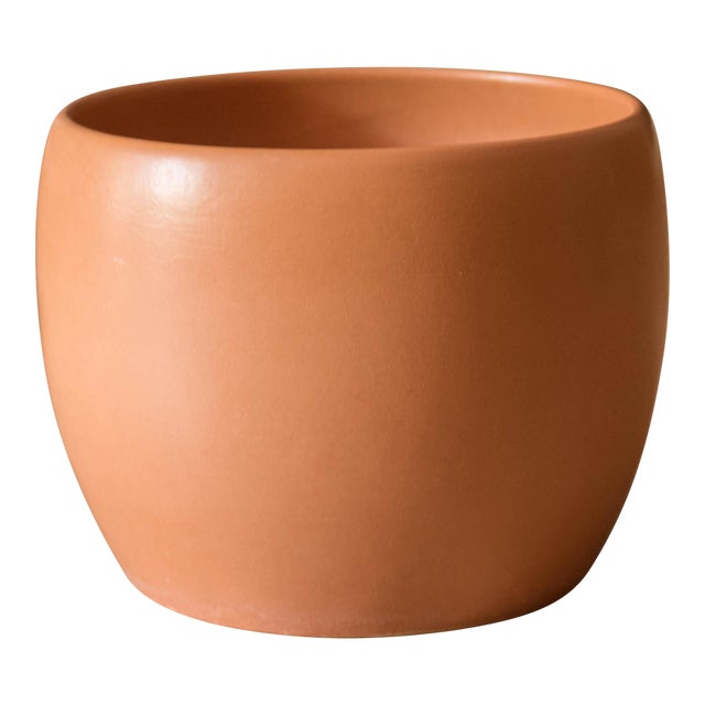 Large Vintage California Terra Cotta Planter Pot by Gainey Ceramics For Sale