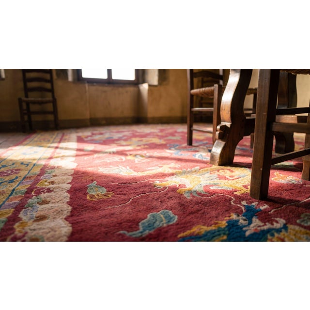1920s Chinese Art Deco Dragon Carpet ( 8'8" x 11'9" - 264 x 358 ) For Sale - Image 14 of 15