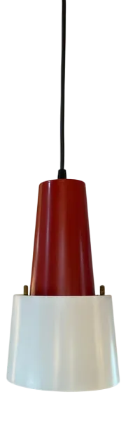 Kitchen Lamp in Red and White Plastic from Philips