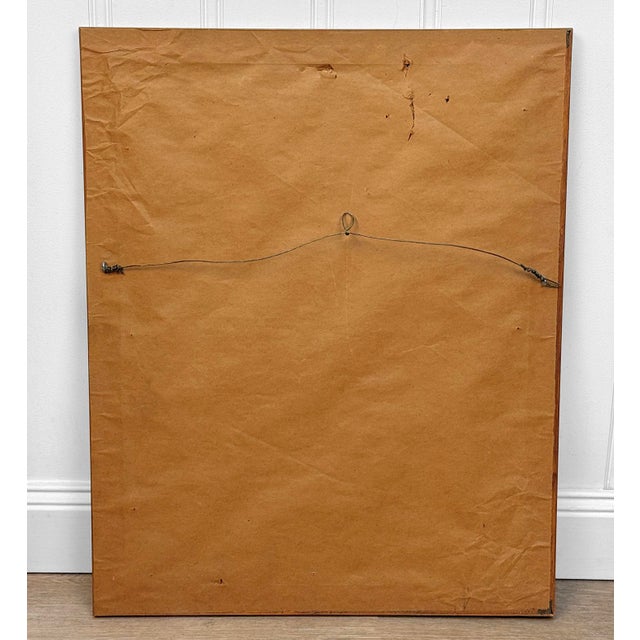 Mid-Century Glidden Paint Advertising Palette Asian Motif Framed & Matted For Sale - Image 4 of 11