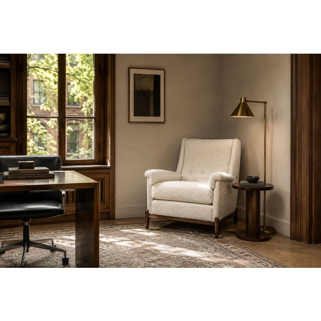 Wood Jorge Jabour Club Chair in Brazilian Rosewood and Bouclé, Brazil, 1960s For Sale - Image 7 of 18