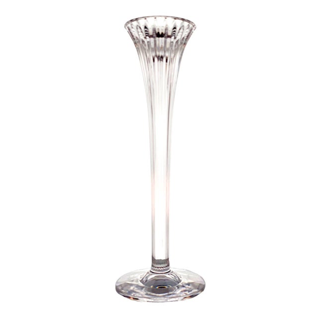 A pair of late twentieth-century Marquis by Waterford Corinth crystal candlesticks, produced in Ireland and distinguished...