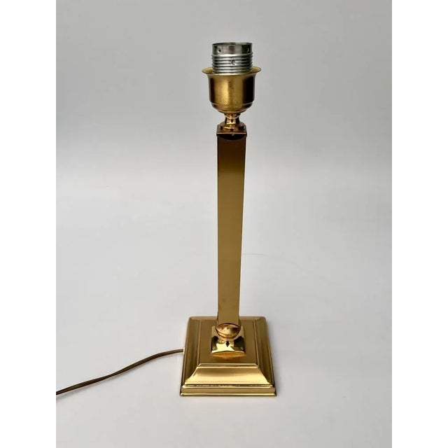 Brass Table Lamp from Deknudt, 1970s For Sale - Image 4 of 8
