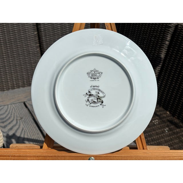 Ceramic Late 20th Century Haviland Limoges French Luncheon Plates From Chateau Loudenne in Medoc France - Set of 10 For Sale - Image 7 of 10
