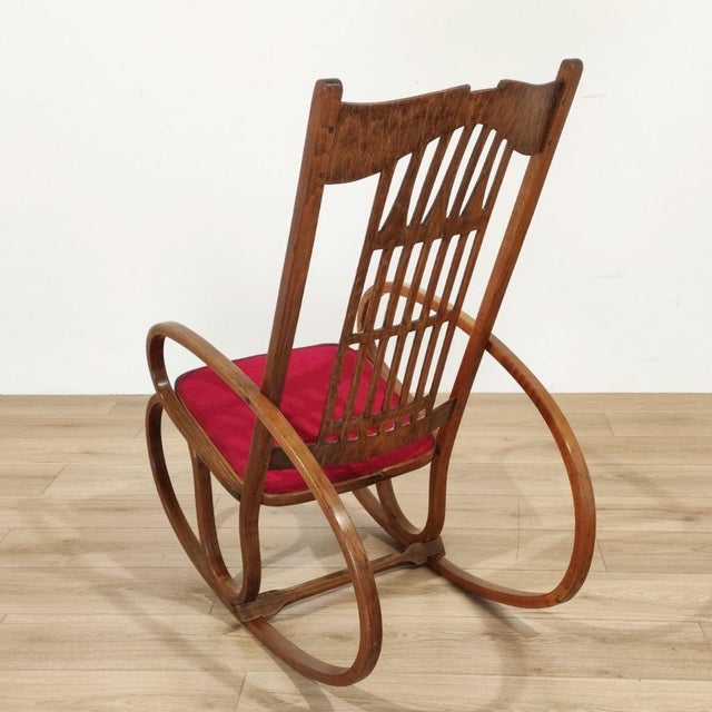 Rocking Chair from Jacob & Josef Kohn, Austria, 1900s For Sale - Image 6 of 12