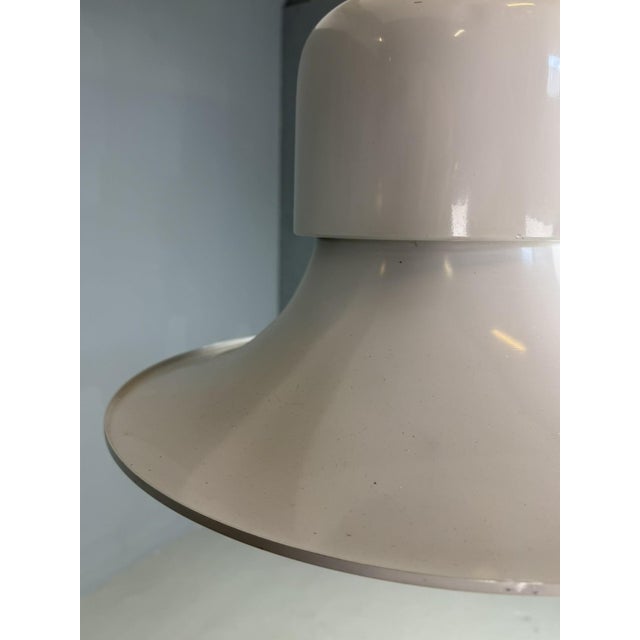 Stilnovo White Campana Hanging Lamp by Joe Colombo for Stilnovo, Italy, 1970s For Sale - Image 4 of 18