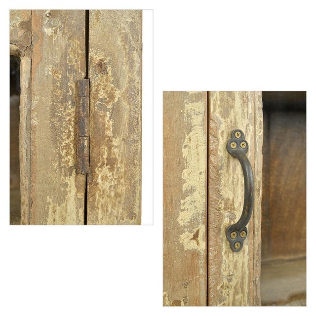 Wall Display Case in Patinated Wood For Sale - Image 5 of 7