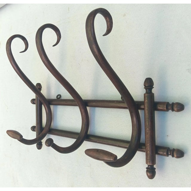 Vintage Bentwood Wall Coat Rack, 1960s, in Very Good conditions. Designed 1890 to 1919