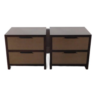 Pair Theodore Alexander Ta Studio Modern Grayson Nightstands For Sale
