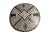 African Vintage African Bamileke Tribe Wooden Shield Cameroon 17.25 " D For Sale - Image 3 of 6
