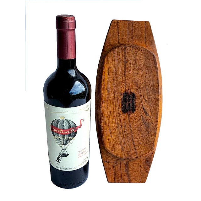 Vintage Teak Wood Valet Tray or Trinket Dish For Sale - Image 9 of 10