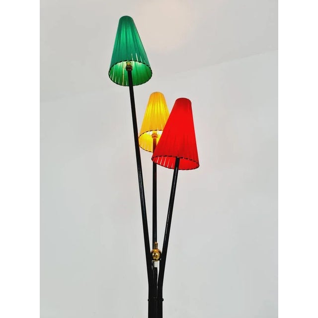 1950s Vintage French Tripod Floor Lamp, 1950s For Sale - Image 5 of 13