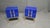 Contemporary Blue Sapphire Murano Glass Bedside Tables from Justfurnituress SRL, Set of 2 For Sale - Image 3 of 12