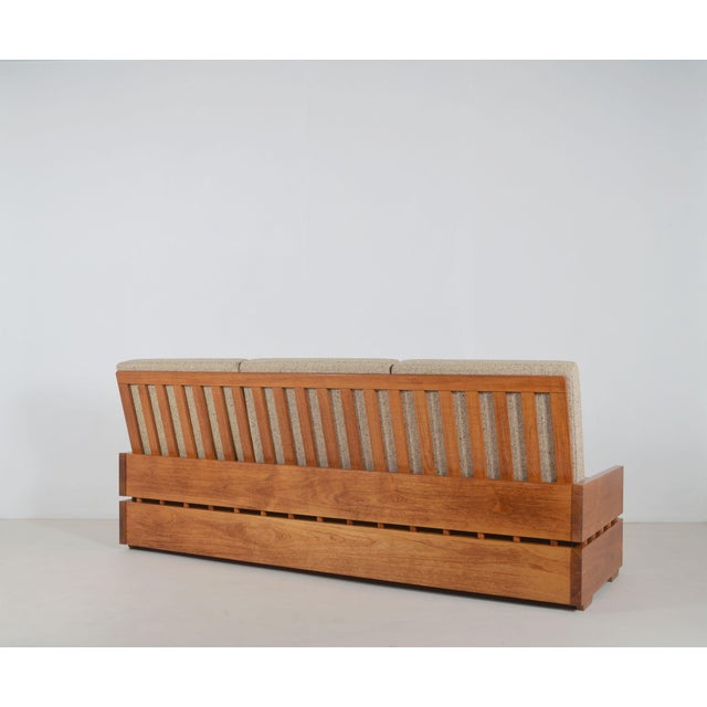Brutalist Armchairs in Wood, 1970s, Set of 3 For Sale - Image 9 of 12