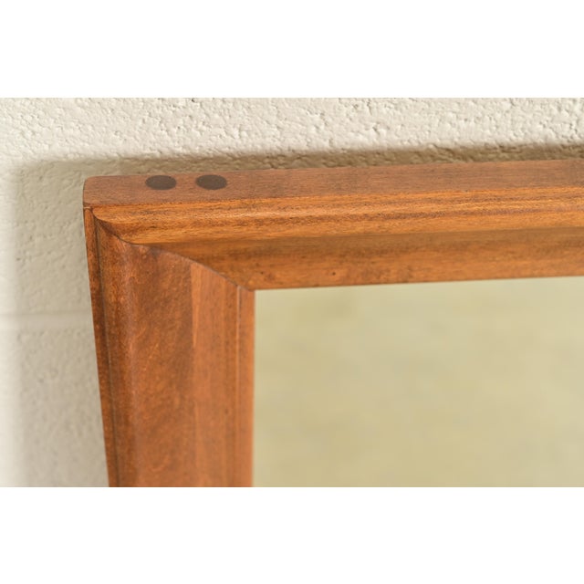 Ethan Allen Ethan Allen Early American Carved Solid Maple Framed Mirror For Sale - Image 4 of 10