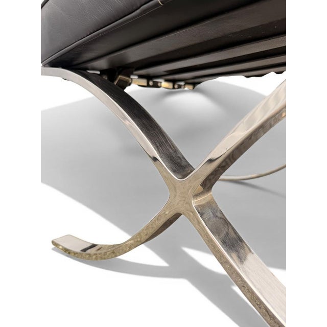 Vintage Barcelona Ottoman by Mies Van Der Rohe for Knoll, 1930s For Sale - Image 9 of 13