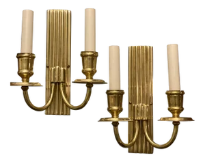 1920’s Gilt Bronze Sconces - a Pair