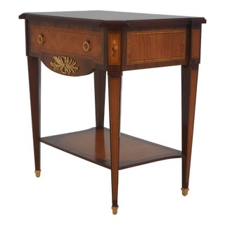 Colombo Mobili Italian Inlaid 1 Drawer Nightstand For Sale