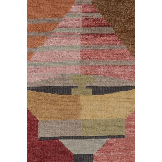 Rug & Kilim’s Oversized Scandinavian Style Rug With Polychromatic Pattern For Sale In New York - Image 6 of 10