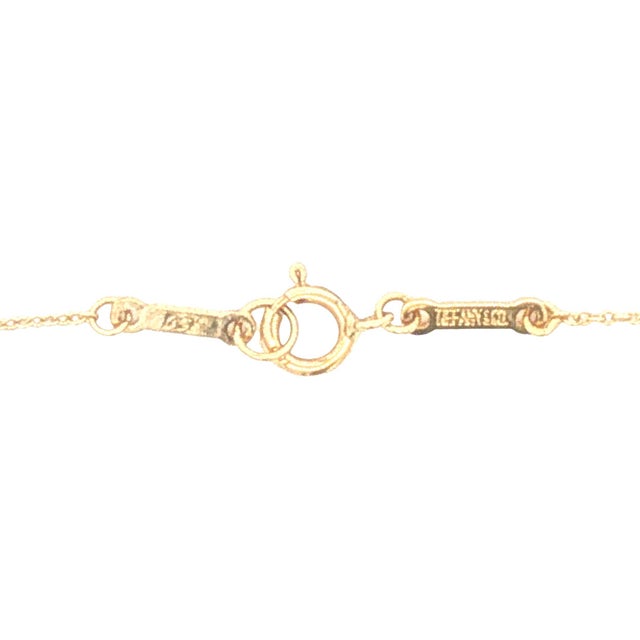 Late 20th Century Late 20th Century Elsa Peretti for Tiffany & Co 18k Gold Tear Drop Pendant on Chain For Sale - Image 5 of 5