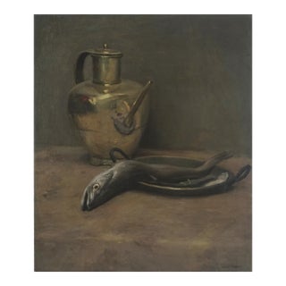 Early 20th Century Original Oil Painting in Style of William Merritt Chase For Sale
