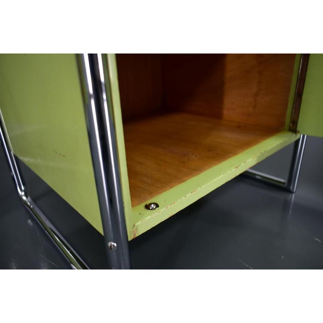 Bauhaus Night Stands attributed to Vichr & Co., 1930s, Set of 2 For Sale - Image 4 of 18