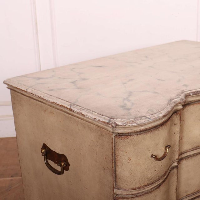 Danish Serpentine Commode in Oak For Sale - Image 9 of 12