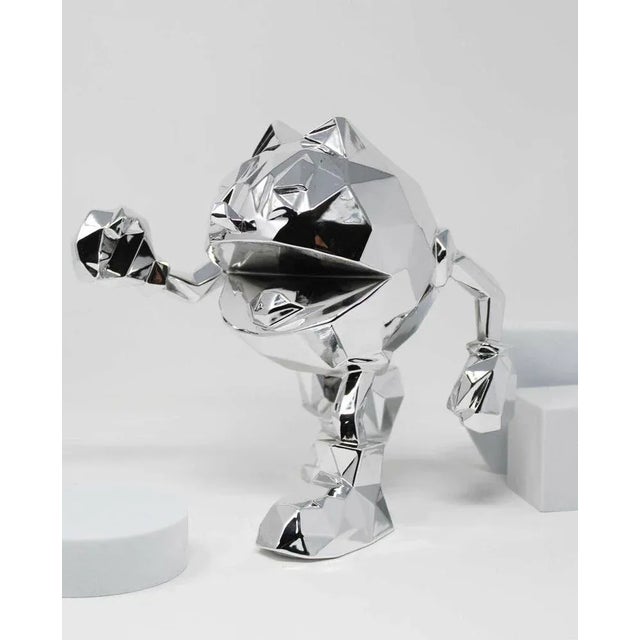 Richard ORLINSKI Pac-Man (Silver edition) Sculpture Silver Chrome New (never opened) Designed by: Richard Orlinski...