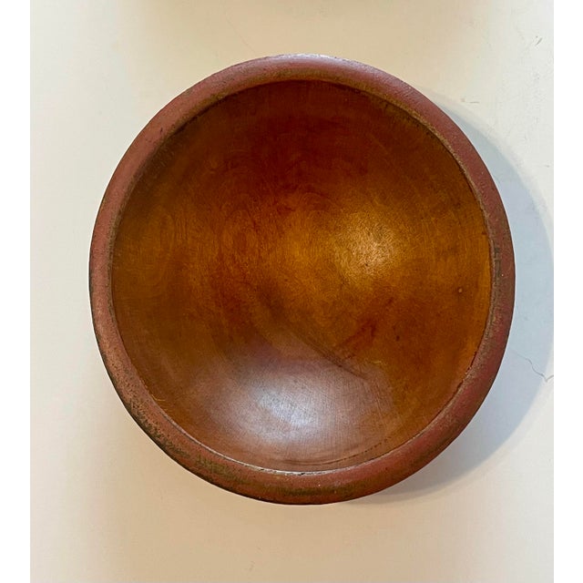 Wooden 1800’s Farmhouse Bowls, a Pair For Sale In Savannah - Image 6 of 12