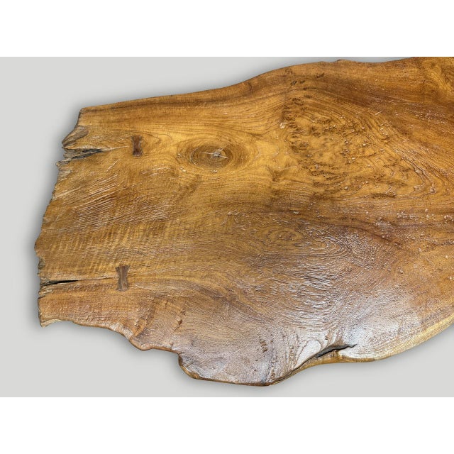Andrianna Shamaris Sculptural Organic Teak Wood Coffee Table For Sale In New York - Image 6 of 18