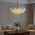 Aloadecor Midcentury Modern Murano Glass Round Chandeliers With Handblown Glass in Aged Bronze For Sale - Image 4 of 7