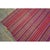 1950s Pink Stripe Vintage Flatweave Modern Turkish Decorative Kilim Square Rug For Sale In New York - Image 6 of 6