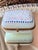 Beautiful antique pale blue opaline glass box // Napoleon III era // 1850-1870 // hand-enameled boule de savon hinged box // collectible For Sale - Image 14 of 15