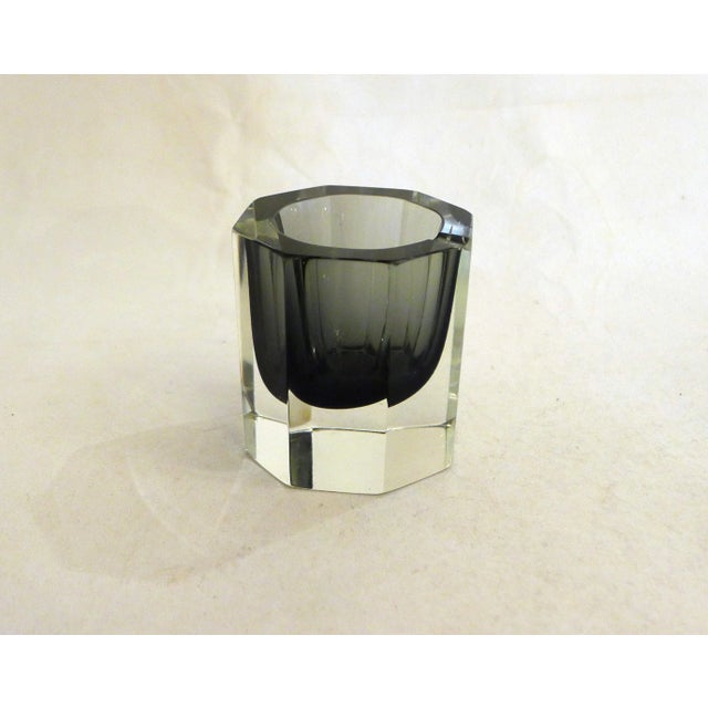 Small Octagonal Faceted Ashtray in Murano Sommerso Glass from Made Murano Glass, 1960s For Sale - Image 11 of 11