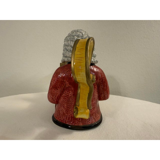 Neoclassical 1990s Fitz and Floyd Johann Sebastian Bach Character Teapot For Sale - Image 3 of 12